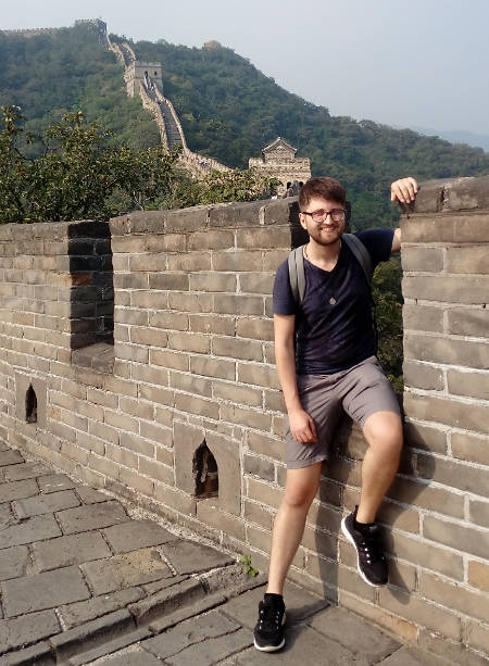 Michail Kosak at the Great Wall