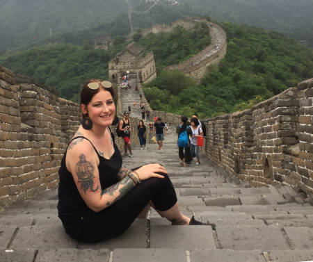Svenja Mariella Wilkens at Great Wall